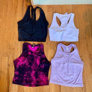 Bundle of 4 NWOT Sports Bra Tops